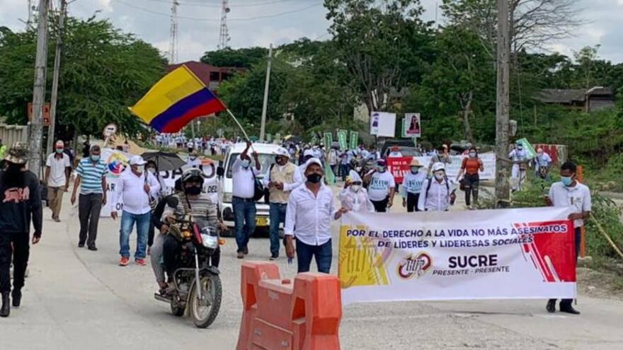 Trabajadores marcharon en paz en la Región Caribe