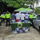 Detienen a cuatro hombres que saquearon un camión que se accidentó en vías de Bolívar
