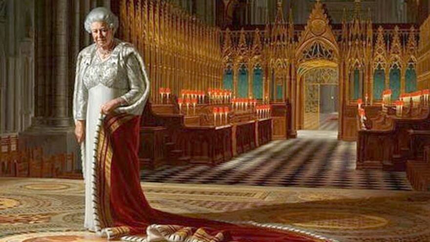 Seis meses de cárcel por arrojar pintura a un retrato de Isabel II