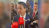 Senador republicano Bernie Moreno llegó a Corferias como observador electoral invitado en las presidenciales