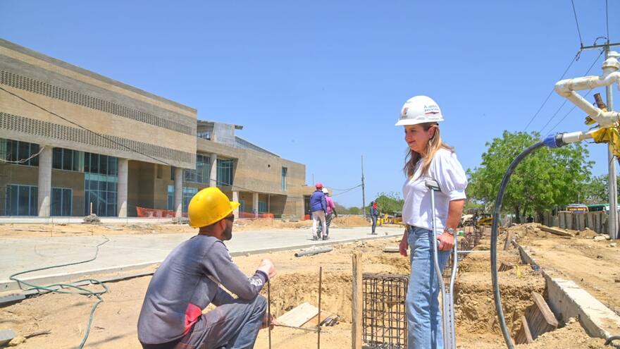 Hospital Juan Domínguez Romero: la gobernadora Elsa Noguera anunció que para el 30 de abril estará lista la primera parte de la infraestructura