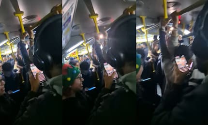 Video: pasajeros hicieron la Novena de Aguinaldos en el bus de TransMilenio
