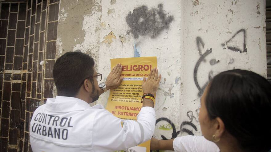 Identifican 79 inmuebles en condición de riesgo en Cartagena