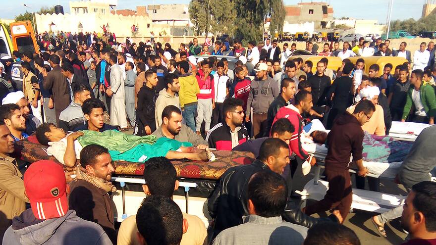 Asciende a 305 el número de muertos por atentado de Egipto