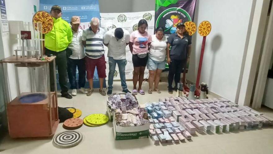 Capturan a cinco personas por venta de chances y rifas ilegales en Sucre
