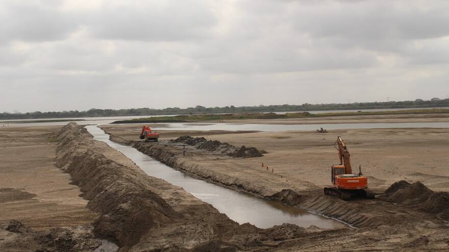 Fenómeno de El Niño: Garantizan acceso de agua a bocatoma en Campo de la Cruz