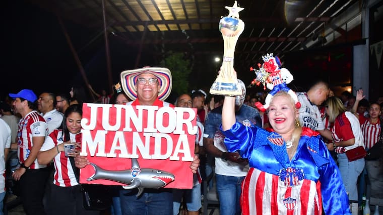 Celebración en Barranquilla por el título de Junior