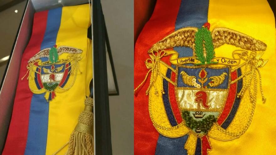 Esta es la banda presidencial que hoy lucirá el presidente Duque