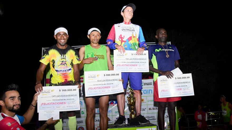 Colombianos reinaron en la carrera de San Silvestre en Barranquilla