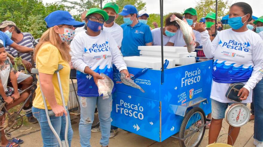 Gobernación fortalece venta de pescado en el Atlántico