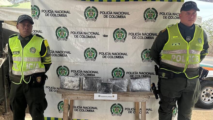 Dos mil gramos de marihuana fueron incautados en el sur de La Guajira