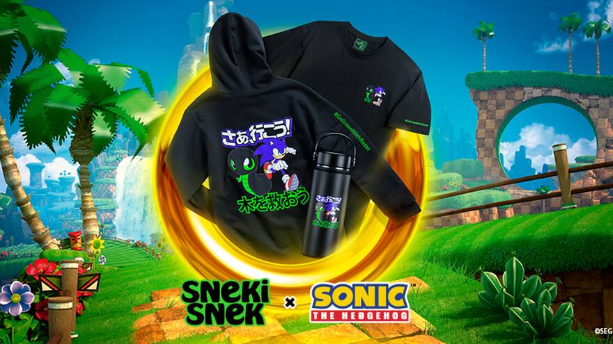 Sneki y Sonic aceleran la nueva colección por el medio ambiente