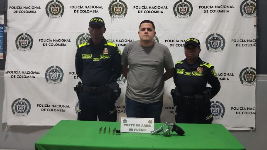 Capturan a un hombre en el barrio Porvenir por porte ilegal de arma de fuego