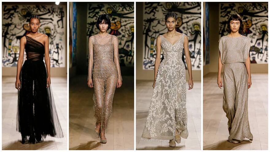 Los bordados de Dior en la Semana de la Moda en París