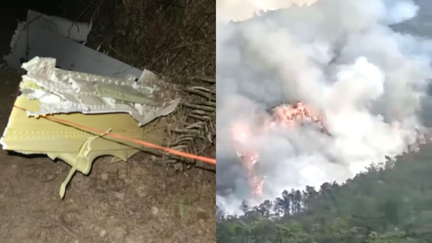 Accidente aéreo en China: las imágenes que dejó el sinestro