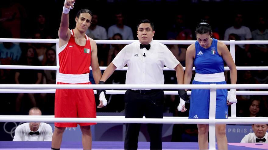 ¿Qué hay detrás de la boxeadora argelina que protagoniza polémica en París?