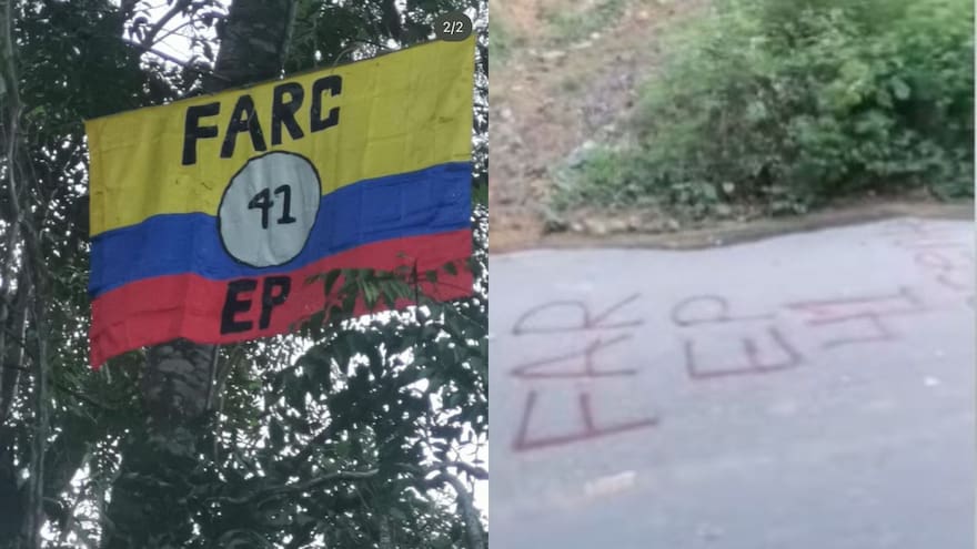 Investigan bandera y grafitis de las Farc en zonas rurales del Cesar