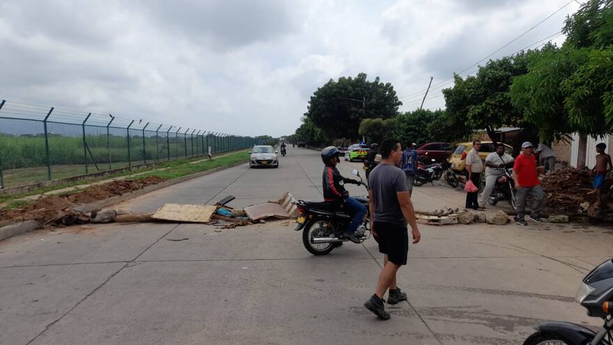 En el sur de Valledupar bloquearon vías por alcantarillas rebozadas
