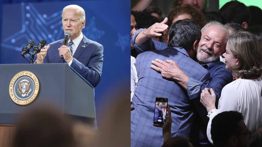 Joe Biden, presidente de Estados Unidos, felicitó a Lula Da Silva por su victoria en elecciones en Brasil