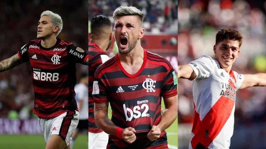 Giorgian de Arrascaeta, Pedro Guilherme y Julián Álvarez son los candidatos al premio ‘Rey de América’