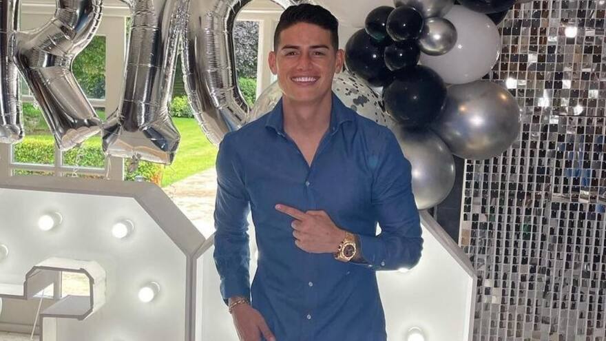 James Rodríguez eligió a Diego Daza para celebrar sus cumpleaños