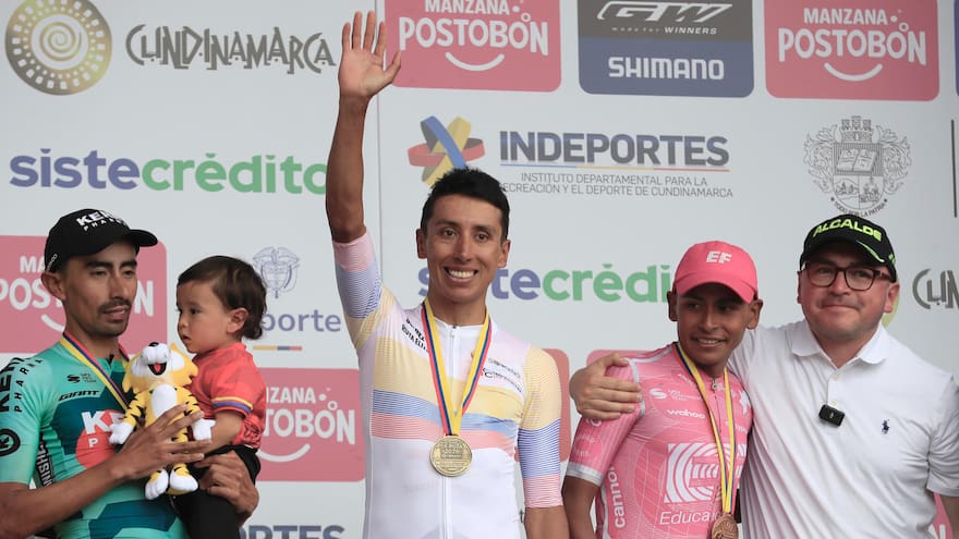 Egan Bernal se corona bicampeón nacional de ruta en su natal Zipaquirá