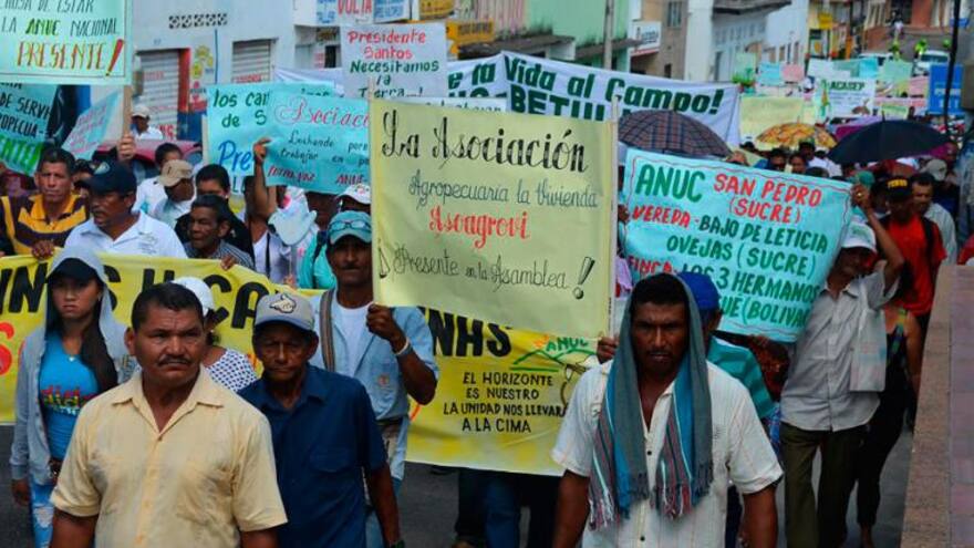 Acceso a tierras: miembros de ANUC se declaran en asamblea permanente por incumplimientos del Gobierno