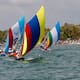 Los veleros artesanales llenaron de color el mar del Golfo de Morrosquillo