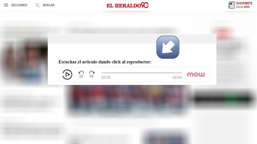 ¡Los contenidos de El Heraldo para todos! Ahora podrá escucharlos en la web