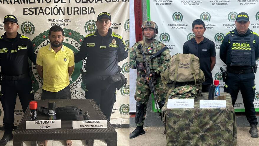 Capturan a dos sospechosos por grafitis del Eln en La Guajira