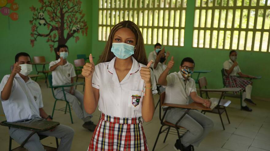 Regreso bioseguro a las aulas en Sucre