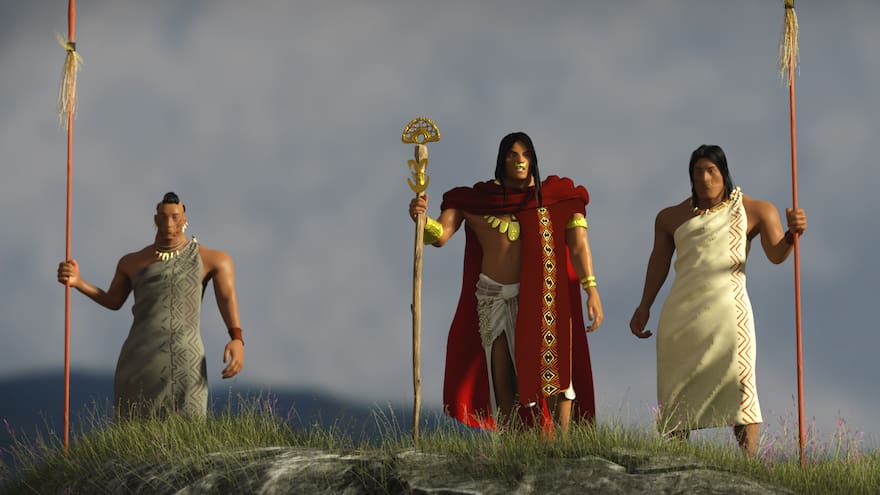 Tundama, un heroe muisca animado en 3D