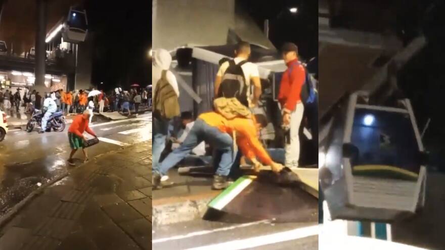 Desplome de una cabina del Metrocable en Medellín deja al menos 9 heridos