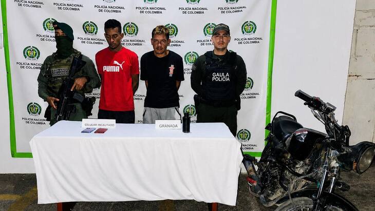 Capturan a dos presuntos integrantes de estructura criminal por extorsión en Maicao, La Guajira