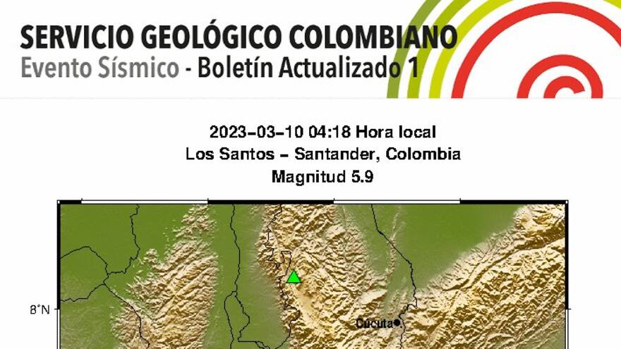 Fuerte temblor de 5.9 se sintió en varios lugares de Colombia