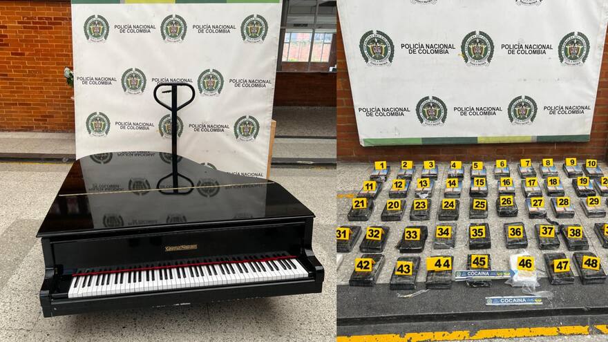 A los narcos no les sonó la estrategia: hallan coca en dos pianos de cola