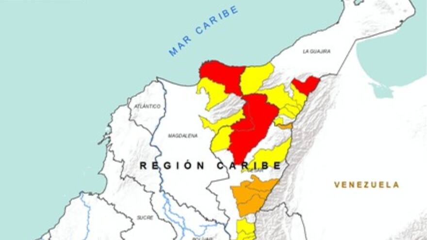 Ideam emite alerta por deslizamientos de tierra en la región Caribe