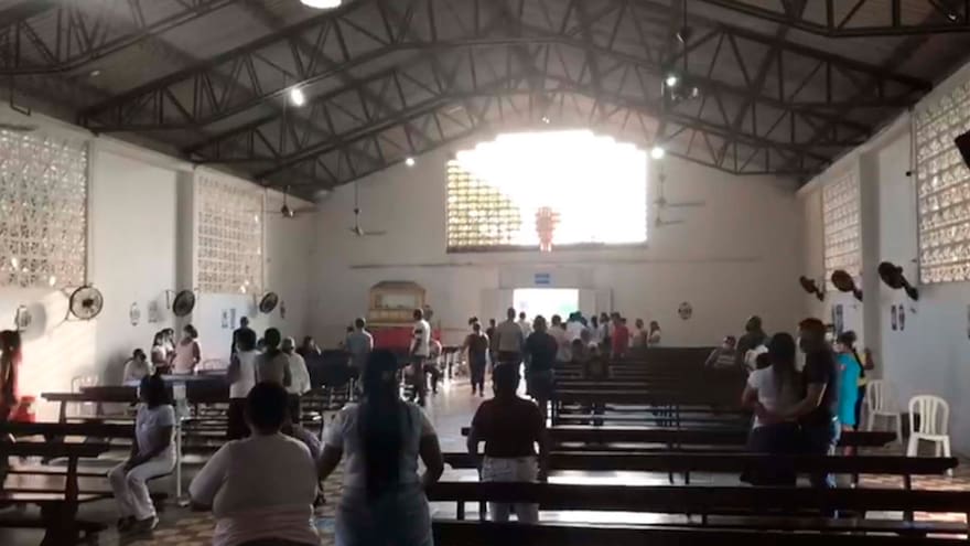Atentado a bala en una iglesia del barrio El Bosque