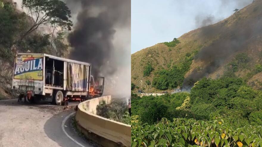 Hombres armados quemaron camión con cervezas entre Río de Oro y Aguachica