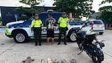Capturan en vías de Córdoba a un hombre que llevaba hicoteas y dos babillas sacrificadas