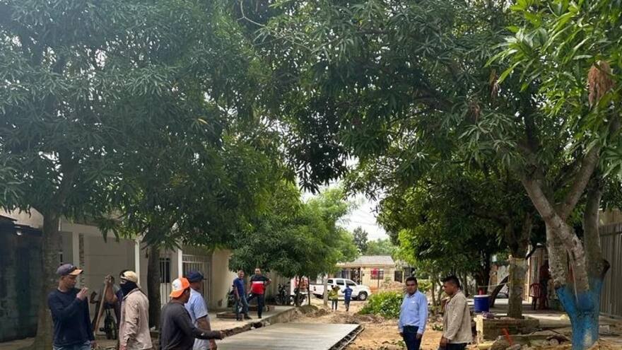 Movilidad en Atlántico: avanzan obras de pavimentación en Santo Tomás