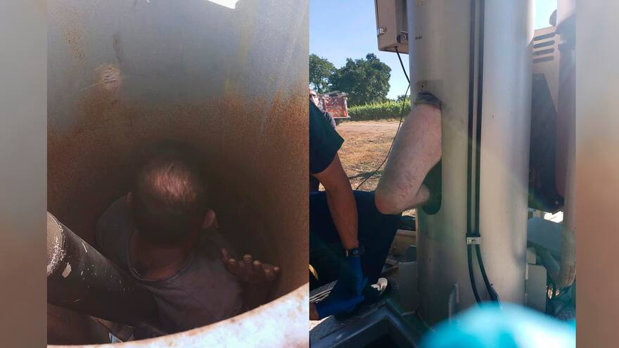 Hombre bajo efectos alucinógenos quedó atrapado dos días en un ventilador