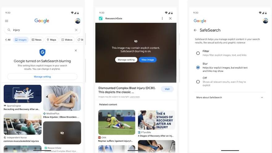 Google desenfocará imágenes explícitas de sexo y violencia en su buscador