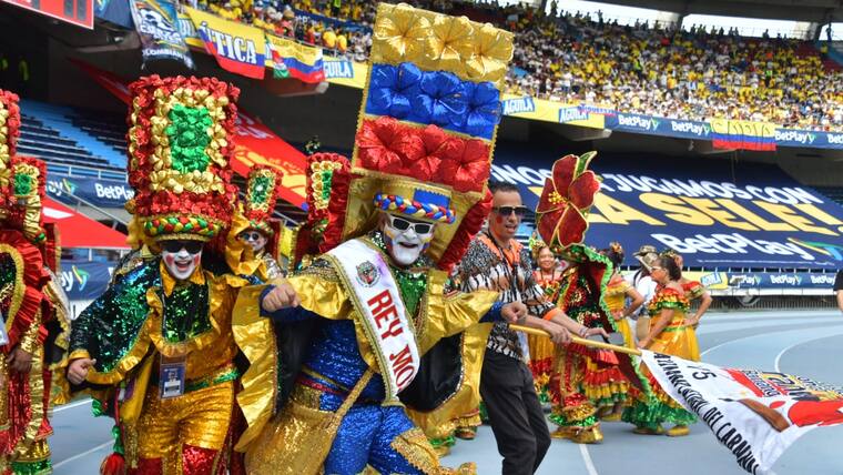 Ambiente por el partido Colombia Vs. Bolivia