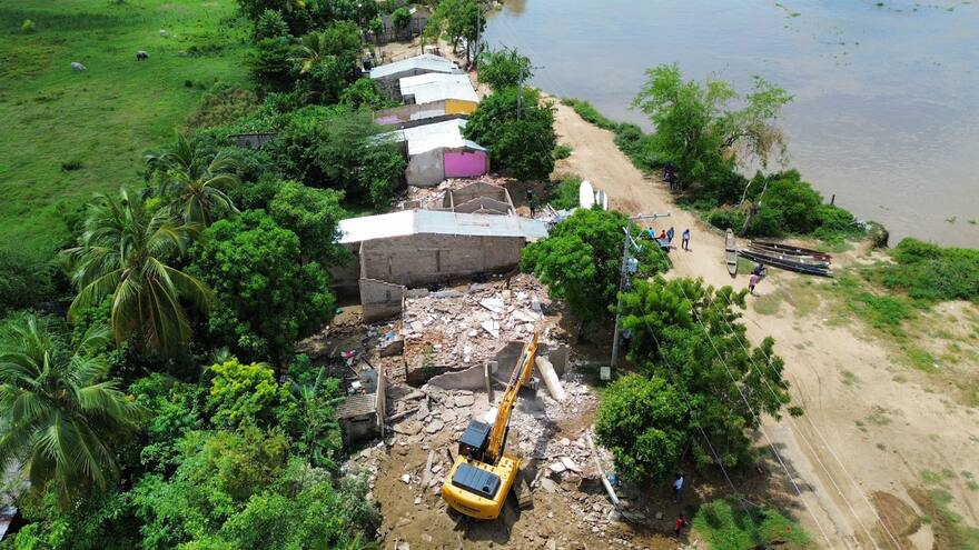 Magangué: empezó el desalojo voluntario de 25 familias que estaban en riesgo