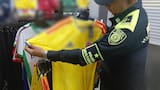 Incautan más de 17 mil prendas alusivas a la Selección Colombia en operativo contra el contrabando