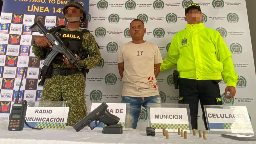 Capturan a alias Chuky, jefe del Clan del Golfo en Sucre