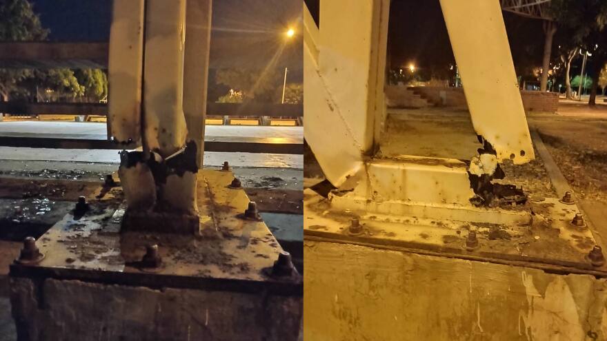 A punto de colapsar cubierta de gradas en cancha de Valledupar