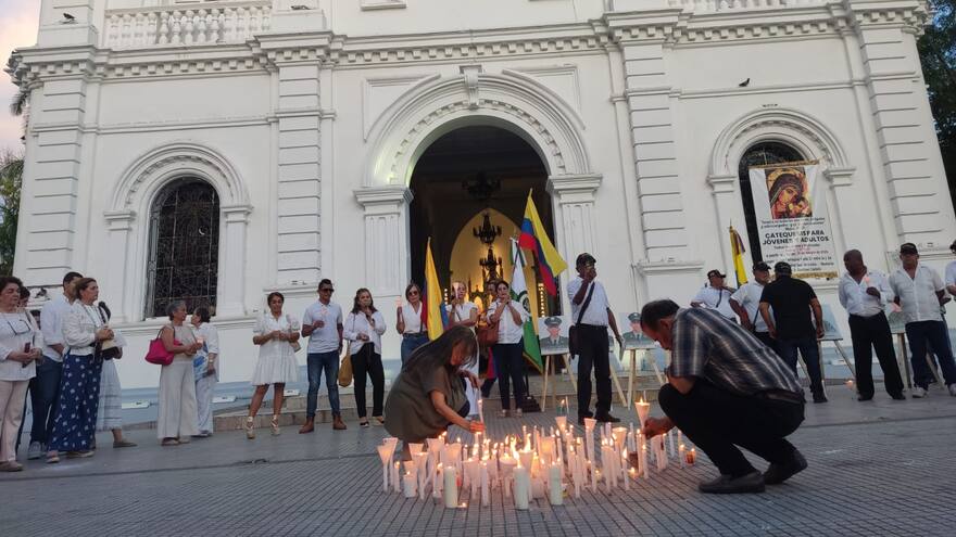 Plegaria por la vida del congresista Miguel Uribe desde Montería