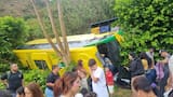 Volcamiento de bus deja 18 heridos en Antioquia: vía a Urabá permanece cerrada